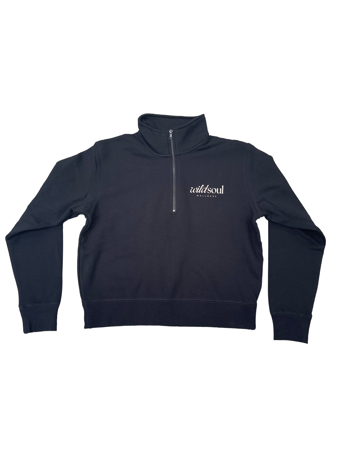 Wildsoul Wellness Uniform - Black Wildsoul Half Zip Crew